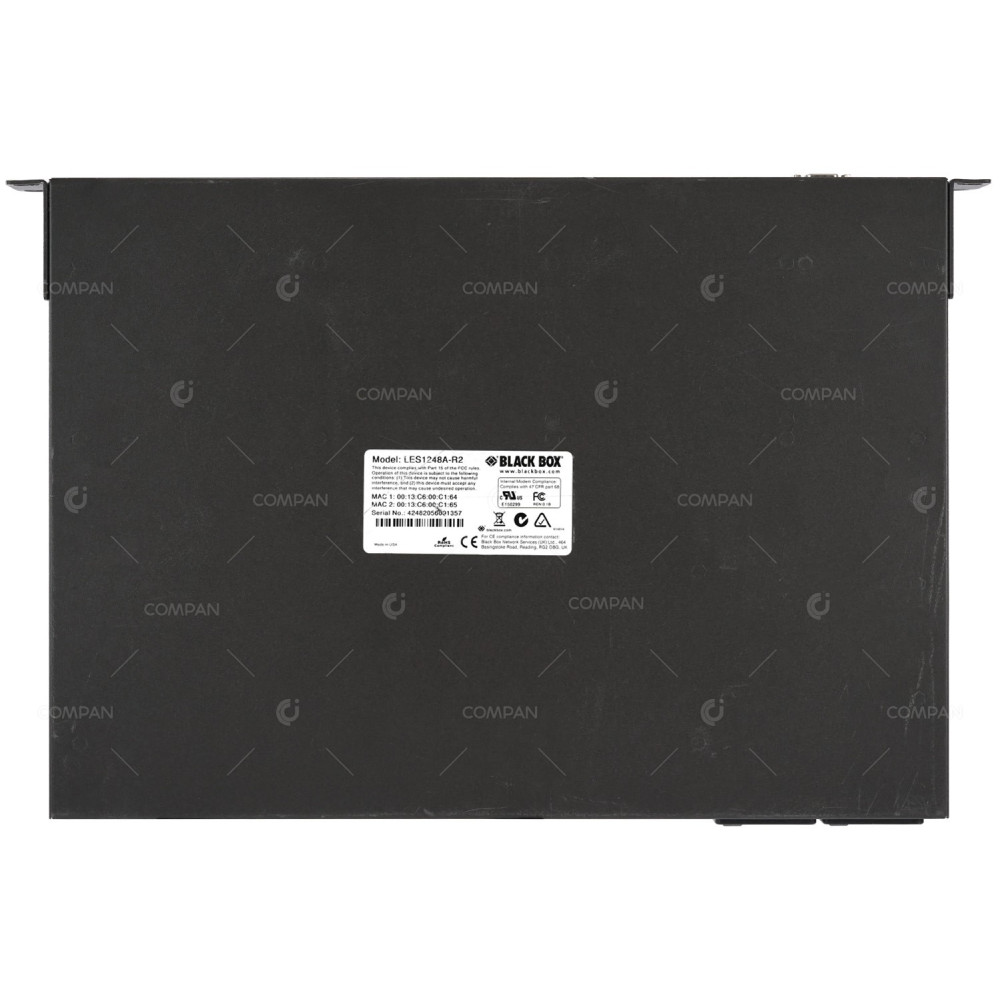 LES1248A-R2 BLACKBOX 1248 48 PORT RS232 2 PORT 100MB ETHERNET CONSOLE SERVER